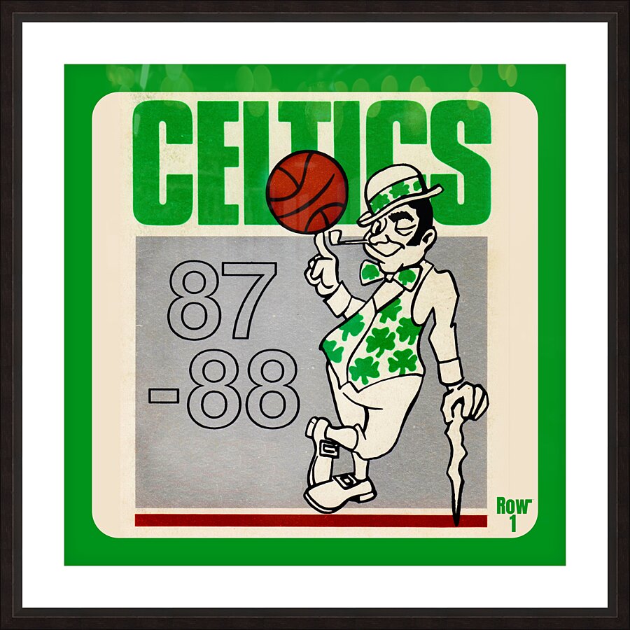 1987 Boston Celtics Art Picture Frame print