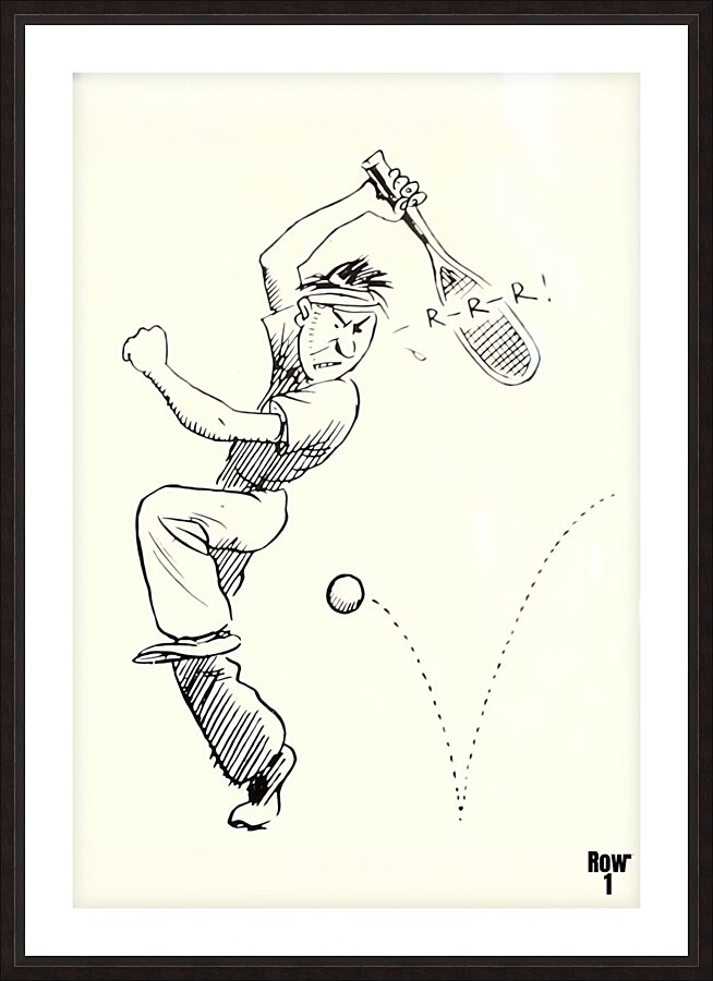 RRR Early 1900s Tennis  Picture Frame print