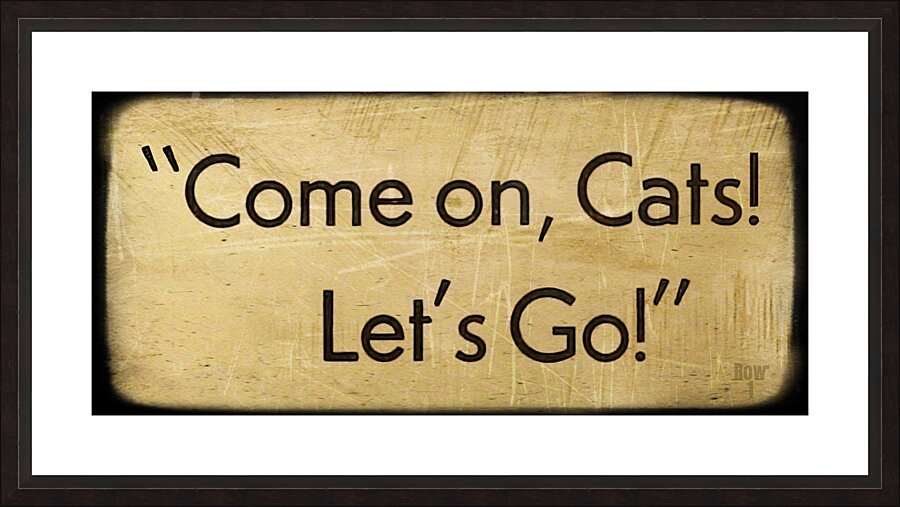 Come On Cats  Picture Frame print