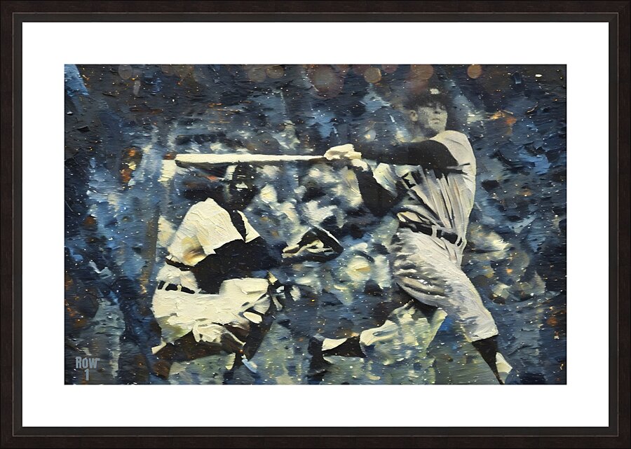 Mickey Mantle Baseball Art Picture Frame print