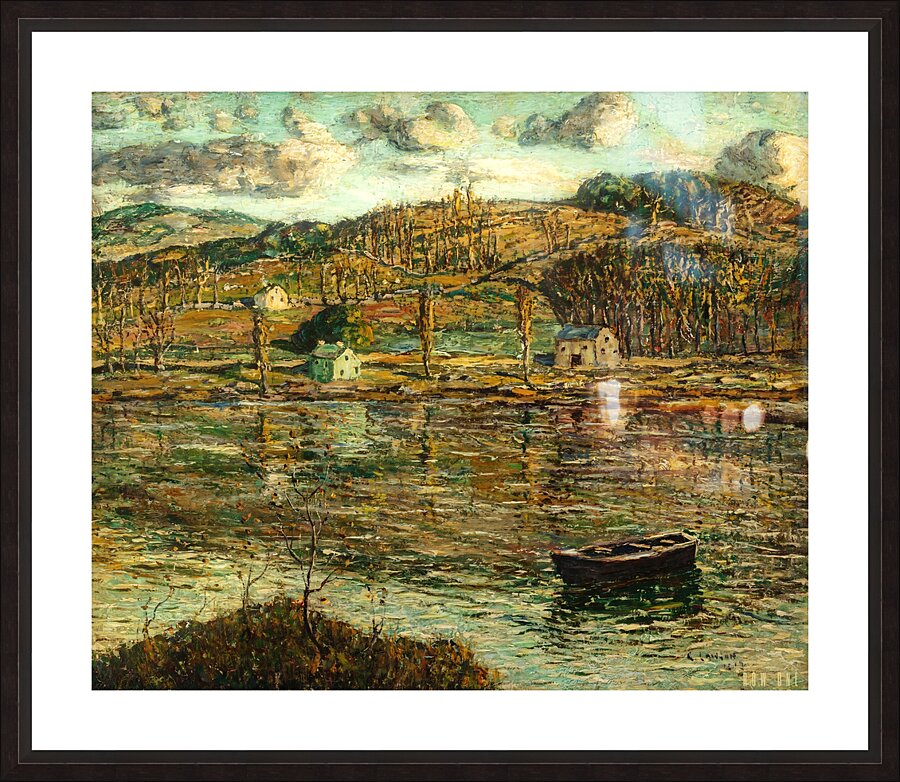 Sunlight on the Harlem River  Picture Frame print