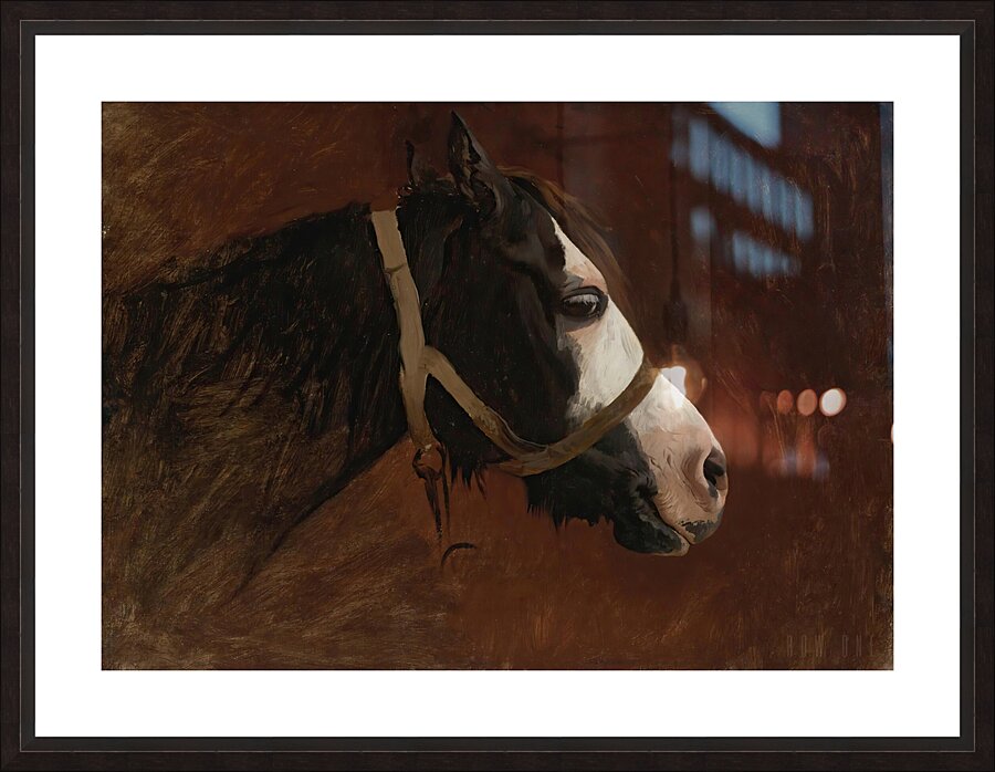 Profile Of A Horse by Jean Leon Gerome  Picture Frame print
