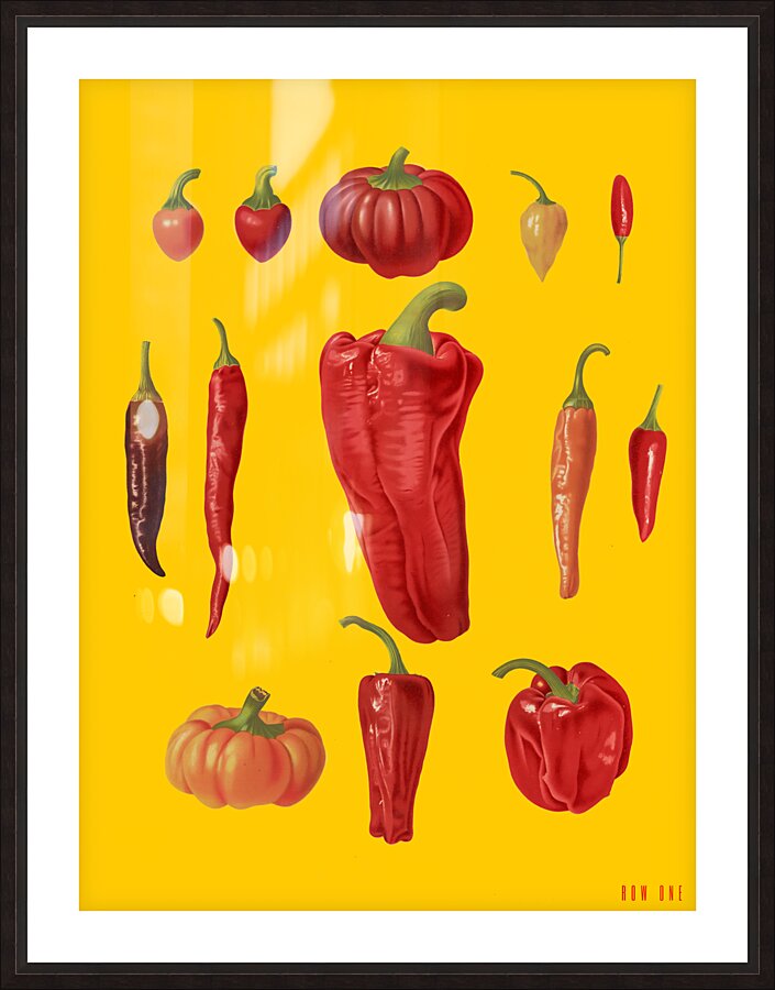 Capsicums or Chili Peppers 1876 1886 Ernst Benary Picture Frame print