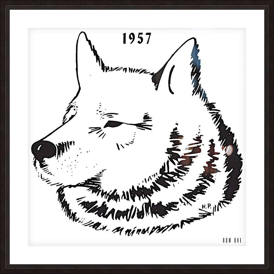 1957 art by hp Picture Frame print