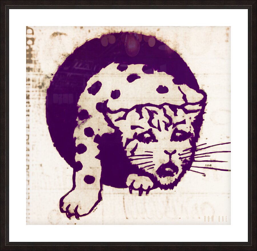1930s kansas state wildcat art Picture Frame print
