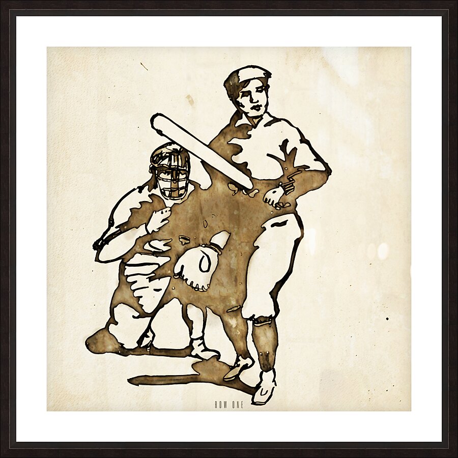 early 1900s baseball art Picture Frame print