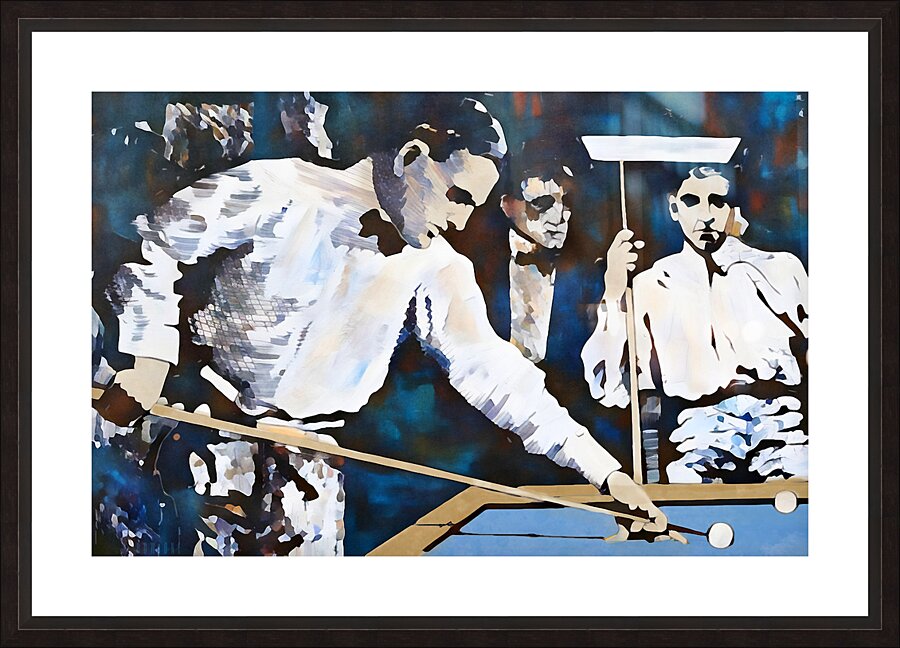 Lets Play Some Pool 1914 Picture Frame print