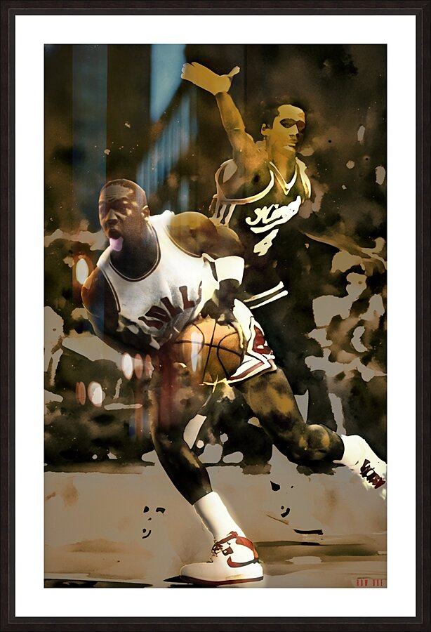 1984 Michael Jordan Drive Picture Frame print