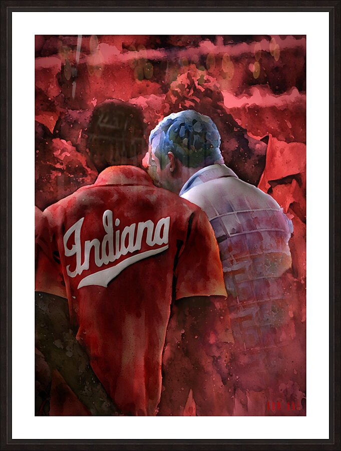 Indiana Huddle Picture Frame print