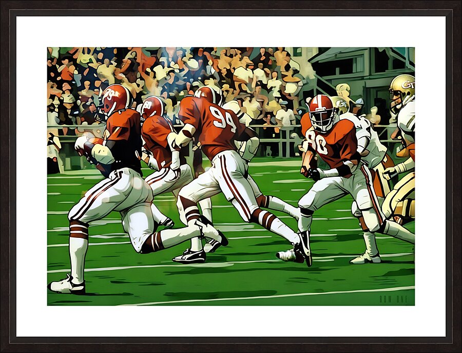 1979 Alabama Touchdown  Picture Frame print