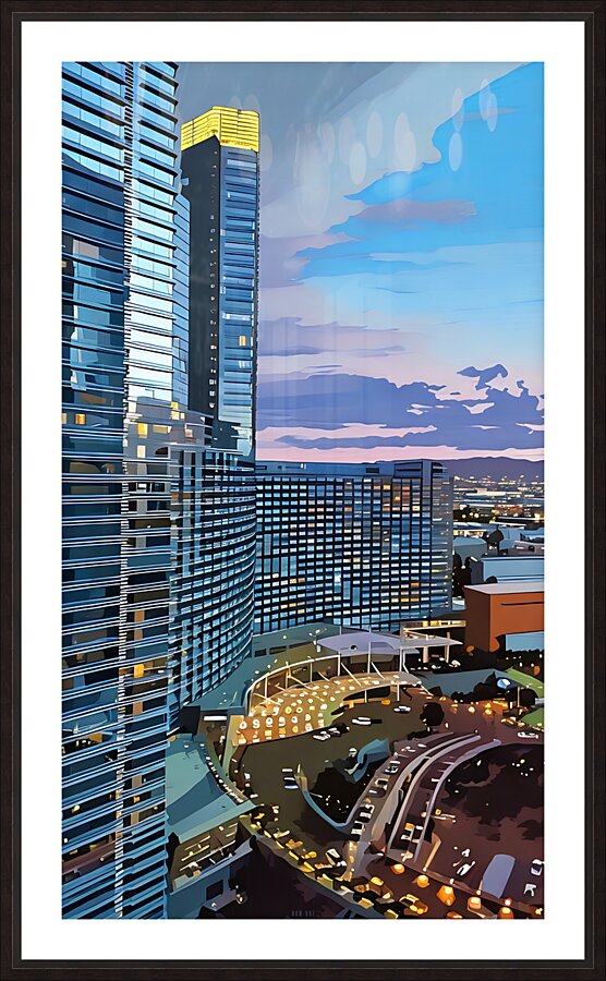 Las Vegas Evening Picture Frame print