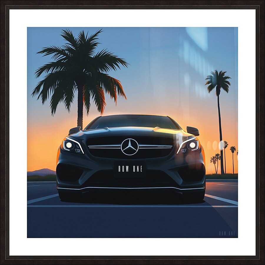 Sunset Drive Picture Frame print