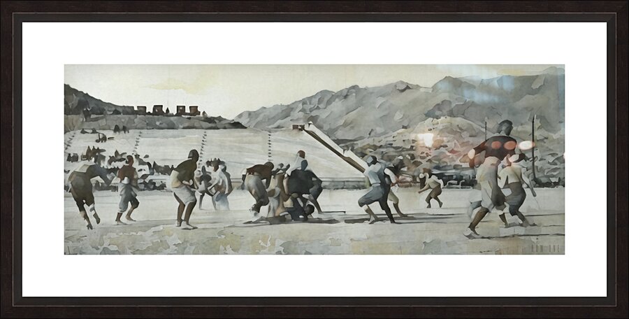 Early 1900s UTEP Football Game Art Picture Frame print