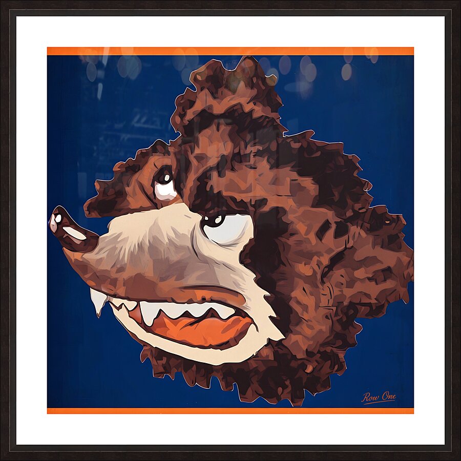 Chicago Bears Cartoon Art by Keefe Picture Frame print