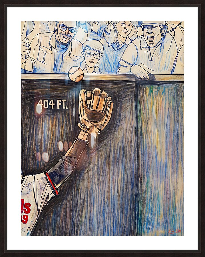 1980s California Angels Baseball Grab Picture Frame print