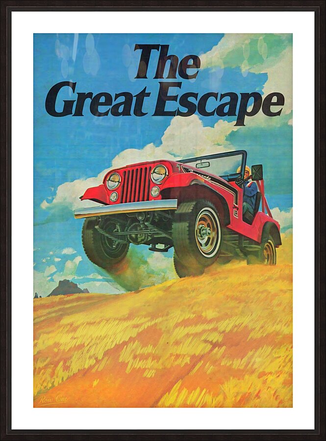 1974 Jeep Art Picture Frame print