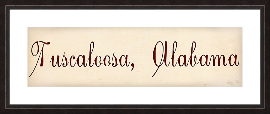 1906 Tuscaloosa Alabama Picture Frame print