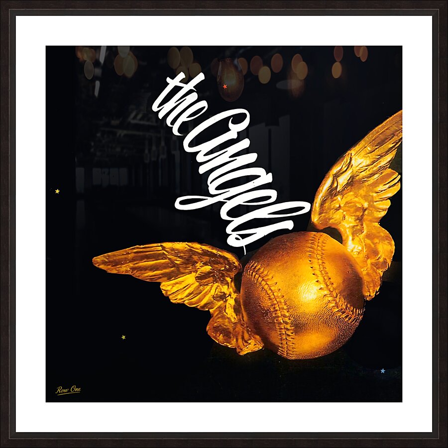 1967 California Angels Vintage Art Picture Frame print