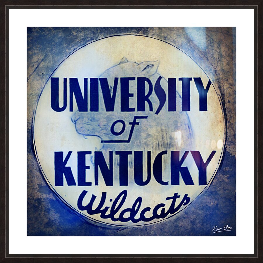 Vintage Kentucky Wildcats Art Remix Picture Frame print