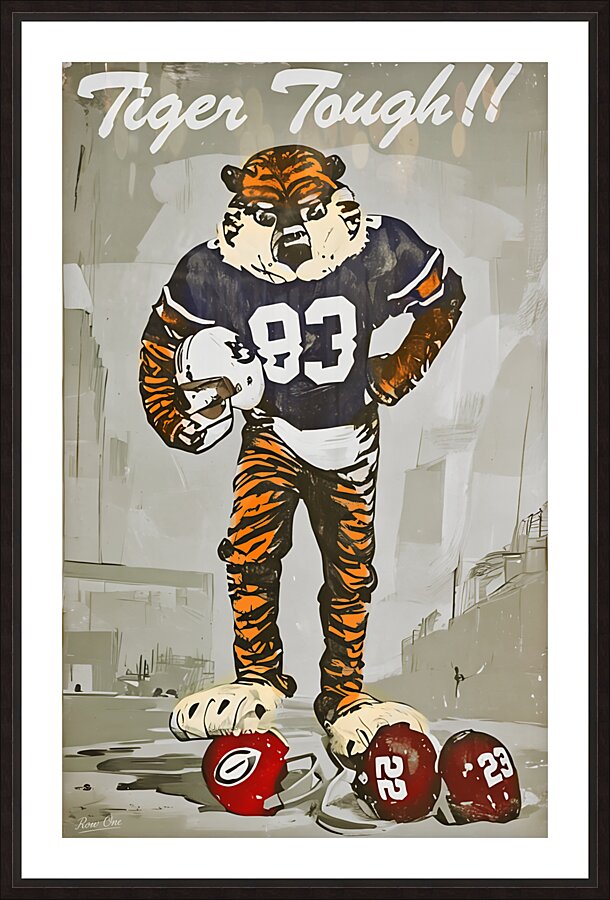 1984 Tiger Tough Picture Frame print