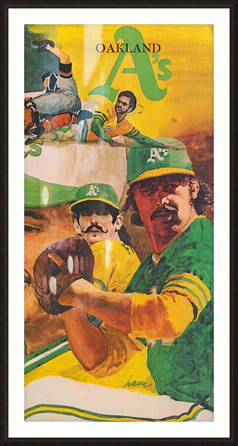 1973 Oakland As Art  Picture Frame print