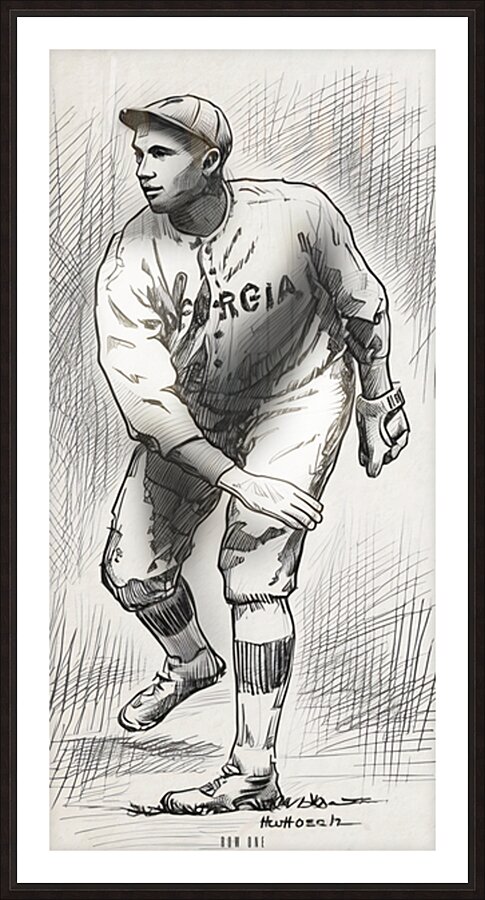 1920s Georgia Baseball Player Picture Frame print