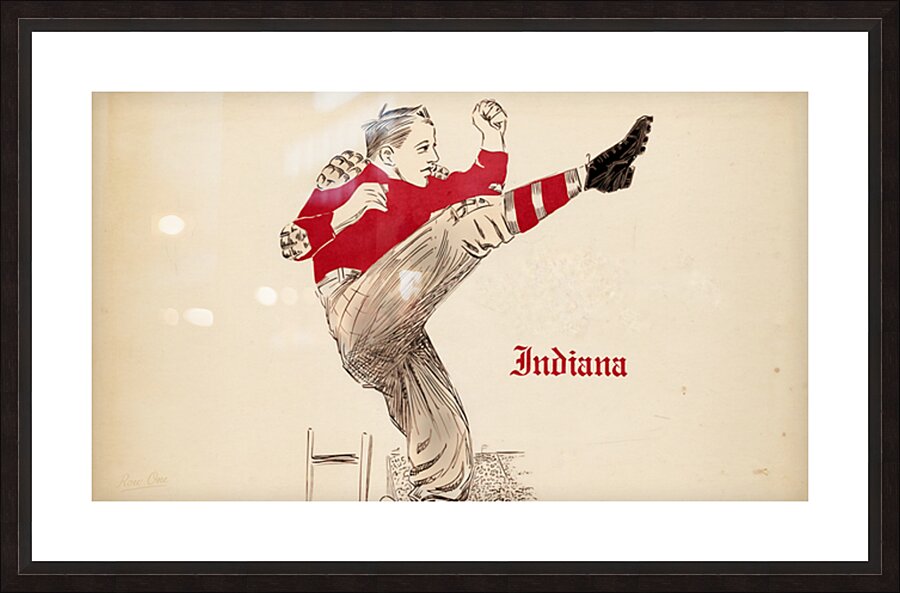Early 1900s Indiana Hoosiers Football Art Picture Frame print