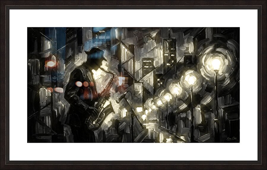 Jazz at Night Picture Frame print