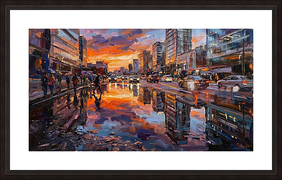 City After the Rain by Row One Brand