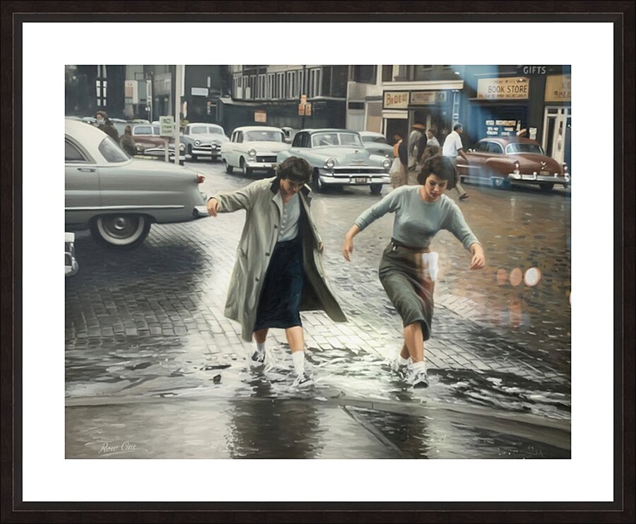 1950s Athens Ohio Rainy Day by Row One Brand