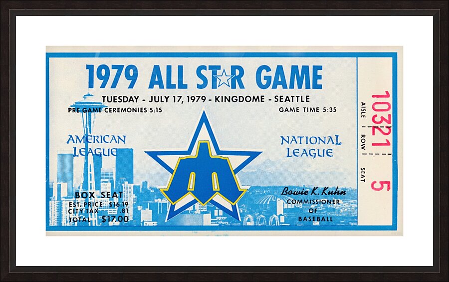 1979 Major League All-Star Game Seattle Picture Frame print