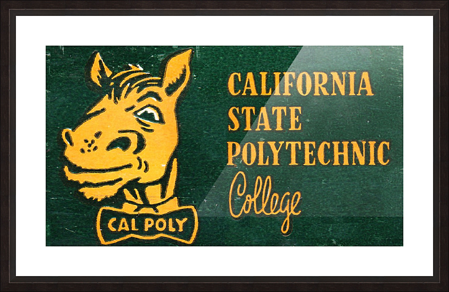 1955 California State Polytechnic Art  Picture Frame print