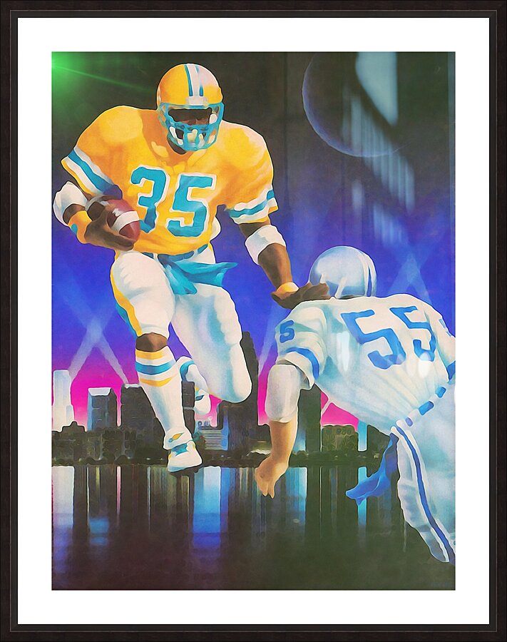 1980s Miami Orange Bowl Football Art Picture Frame print