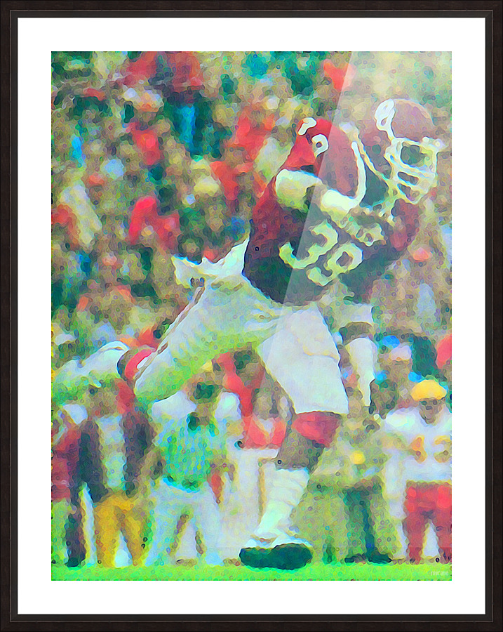 All American Kevin Murphy 39 Defensive End Oklahoma Football Art_OU Sooners Wall Art Picture Frame print