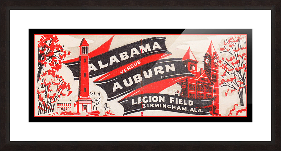 Alabama versus Auburn Picture Frame print