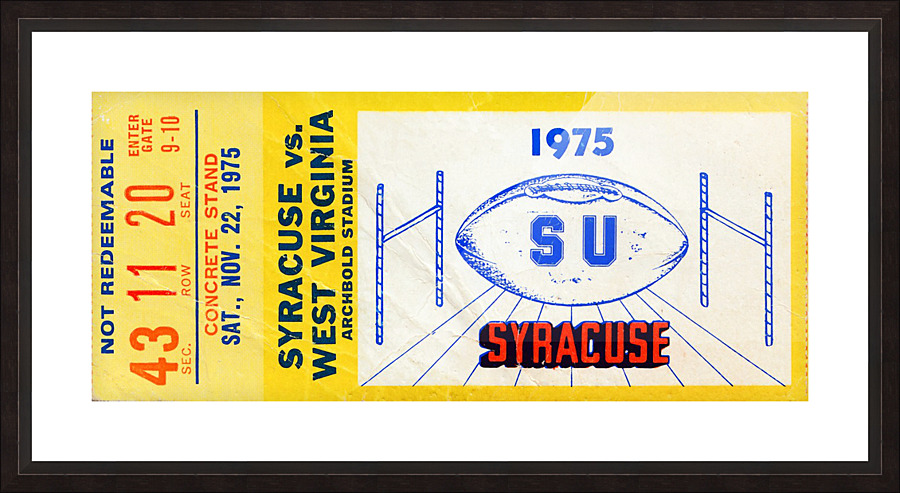 ticket wall art Picture Frame print