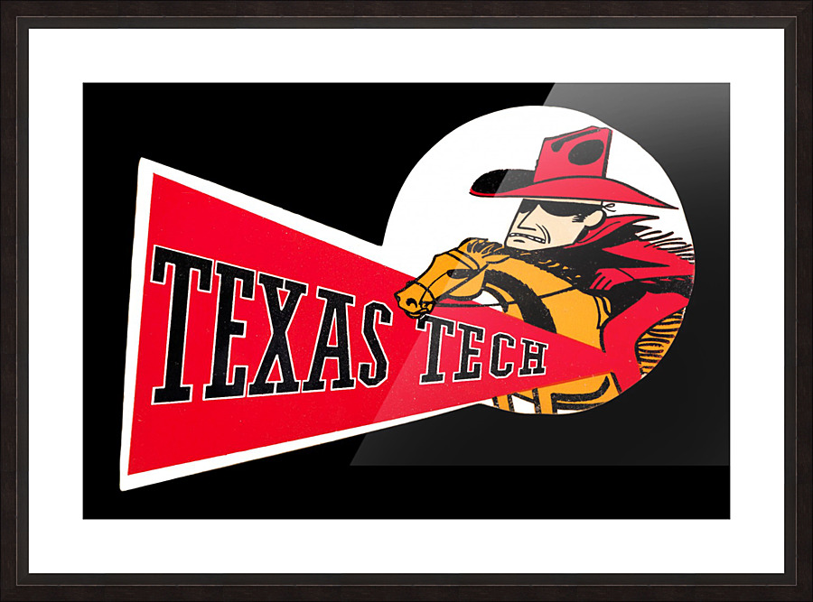 1958 Texas Tech Red Raider Picture Frame print