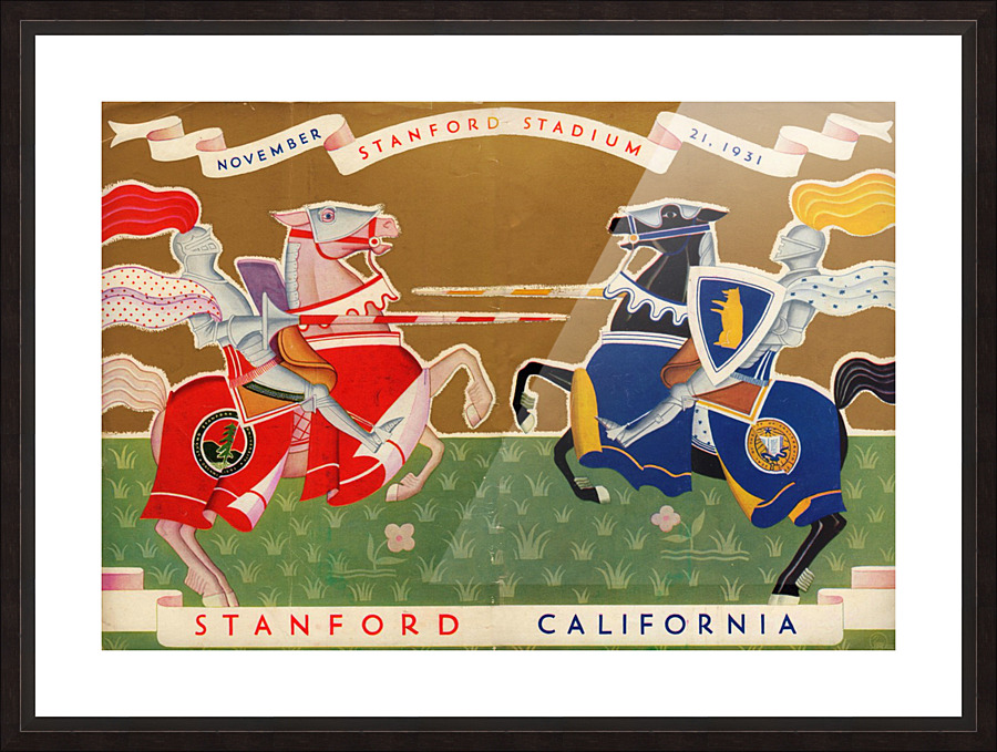 1931 Cal vs. Stanford Program Picture Frame print