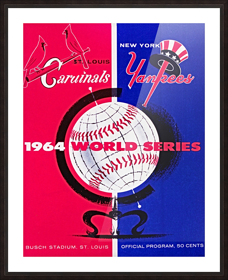 1964  World Series Program Picture Frame print