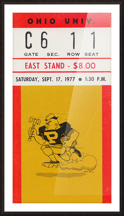 1977 Purdue vs. Ohio Picture Frame print