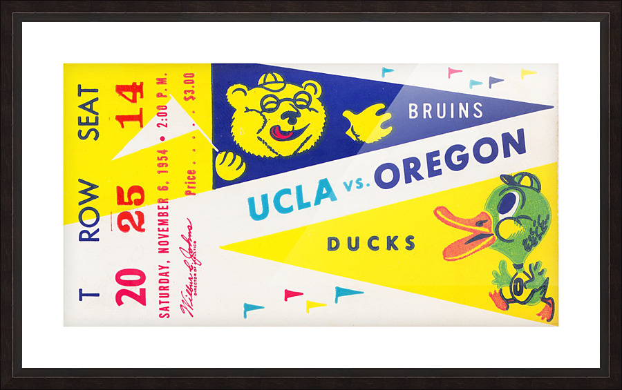 1954 UCLA vs. Oregon Picture Frame print