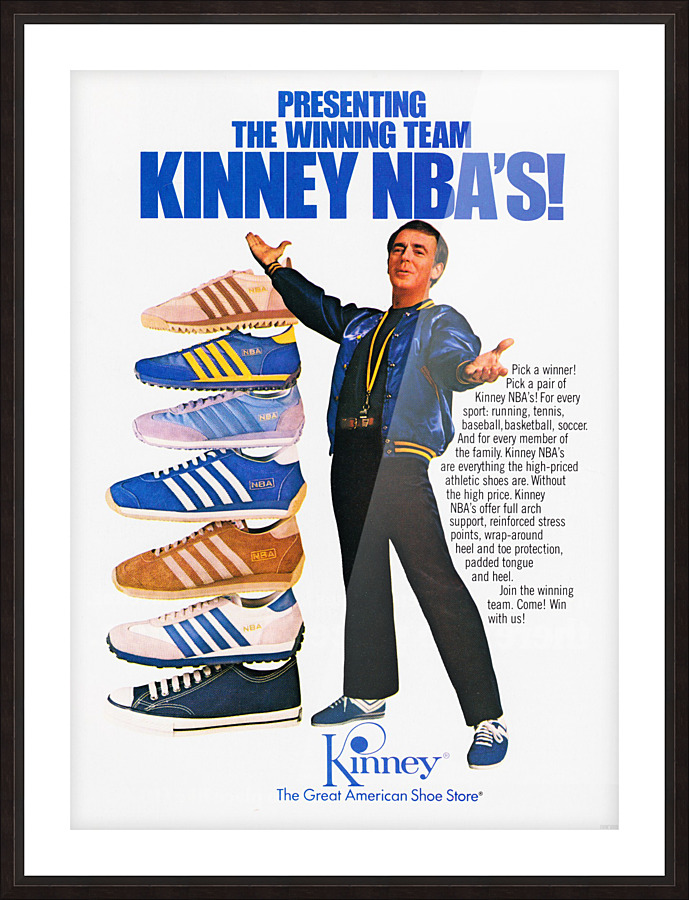 1979 Kinney NBA Shoes Ad Picture Frame print