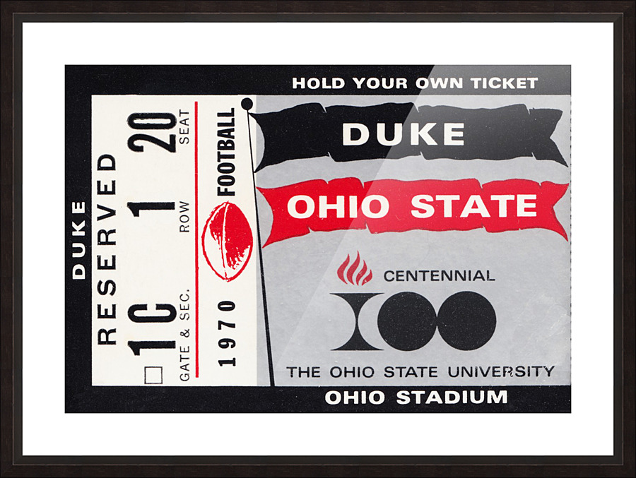 1970 Ohio State vs. Duke Picture Frame print