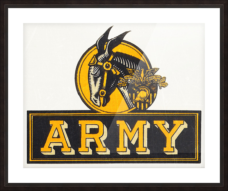 1960 Army Art Picture Frame print