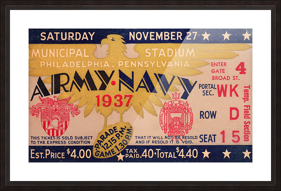 1937 Army vs. Navy by Row One Brand