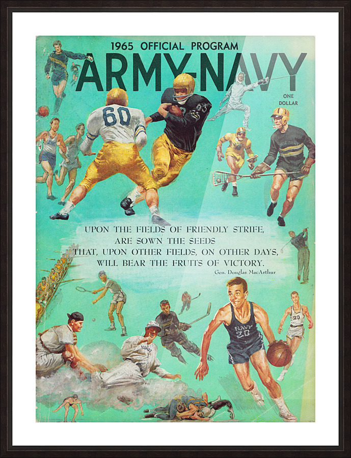 1965 Army vs. Navy Football Program by Row One Brand