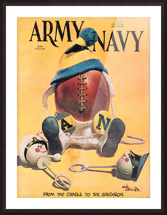 1967 army navy football program by Row One Brand
