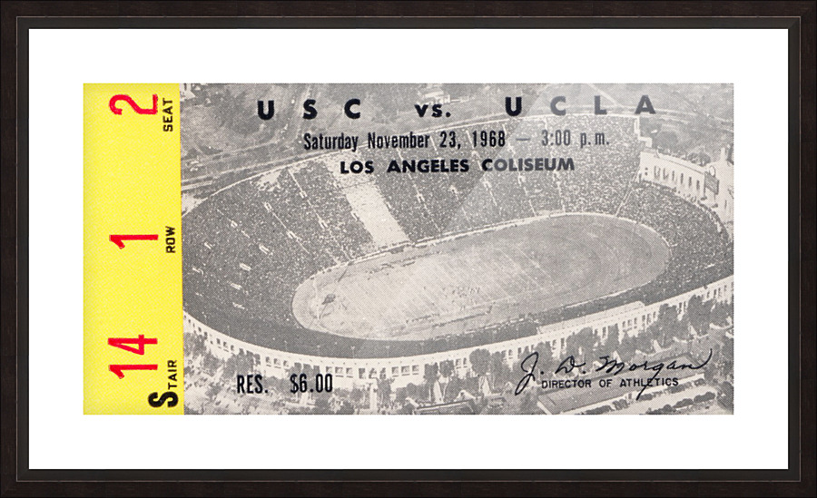 1968 UCLA vs. USC Picture Frame print