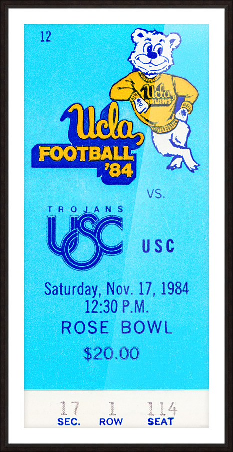 1984 USC vs. UCLA Picture Frame print