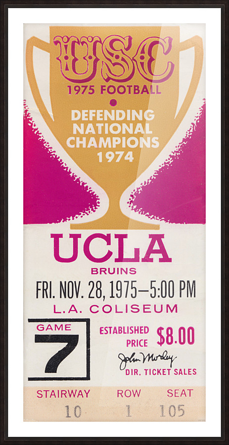 1975 UCLA vs. USC Picture Frame print